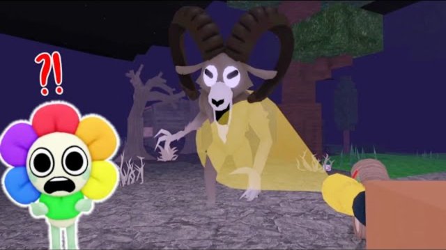 ДЕНДИ из игры Мир Денди против ДЕМОНИЧЕСКОГО БАРАНА в 99 Ночей в Лесу - Roblox