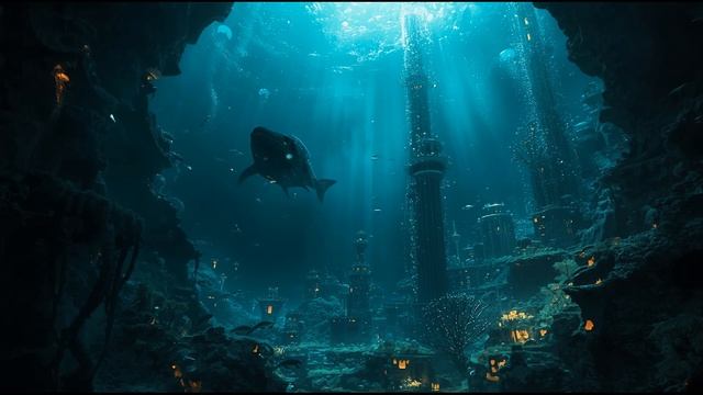 Coral Biotech City 🐠 2-Hour Oceanic Ambience ｜ Anti-Gravity Streams ｜ Whale-Sized Fish ｜ Harmony