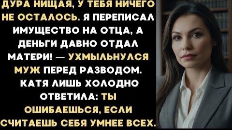 ИСТОРИИ ИЗ ЖИЗНИ/Я переписал имущество на отца, а деньги давно отдал своей маме- заявил муж/Рассказ