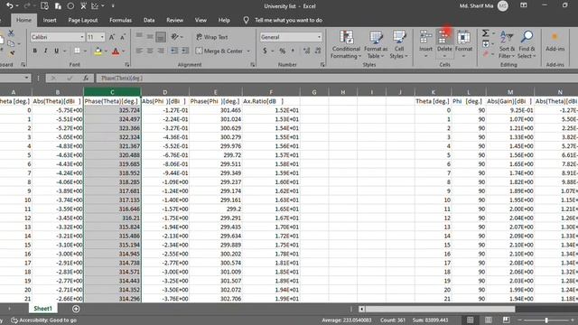 Best Way to Extract Radiation Patterns in CST Microwave Studio and Plot in Excel Co Cross