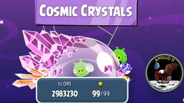 Angry Birds Space. Cosmic Crystals (уровень 22) 3 stars. Прохождение от SAFa