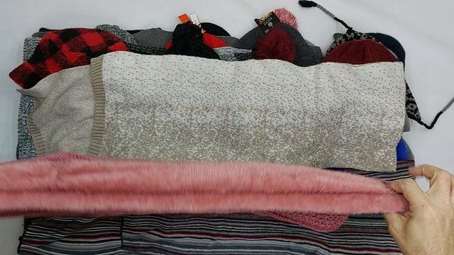 38975 Шапки шарфы перчатки взрослые, 20пак, 14D, секонд (extra) оптом