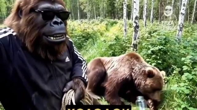 Леха Лесной - 3 серия ( схватка с медведем)