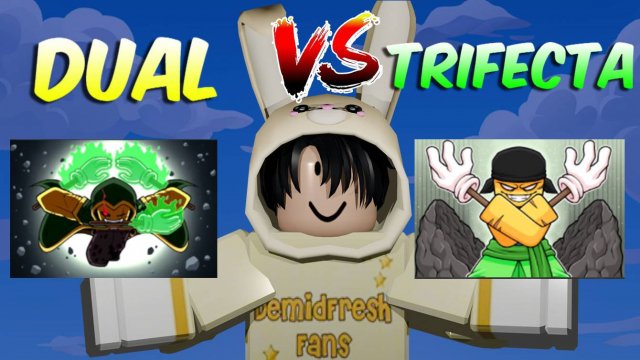 СРАВНЕНИЕ ПЕРЧАТОК TRIFECTA и DUAL | SLAP BATTLES ROBLOX