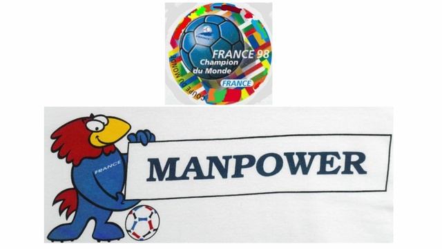 France - Champion du Monde avec Footix et Manpower