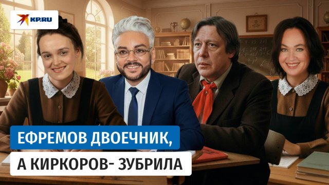 Ефремов – двоечник, Киркоров – зубрила, А Гузеева болтала на уроках