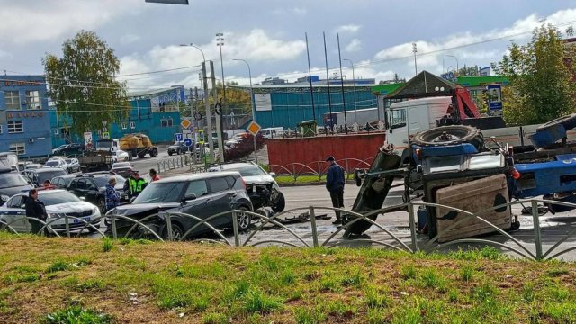 ДТП в Рязани "Не плохой такой замес устроил водитель МАЗа"