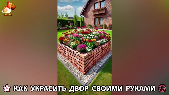 Как украсить двор дома фото идеи 🏡 для дачи и сада своими руками 🌷🪻🌺💮  (913)