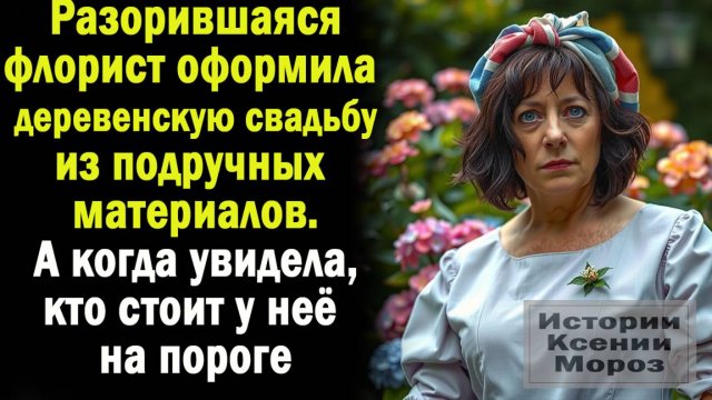 Разорившись, флорист оформила свадьбу "из того, что было"! А когда увидела, кто стоит на её пороге