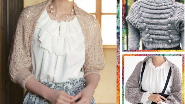 8 ИДЕЙ БОЛЕРО. ВЯЗАНИЕ.