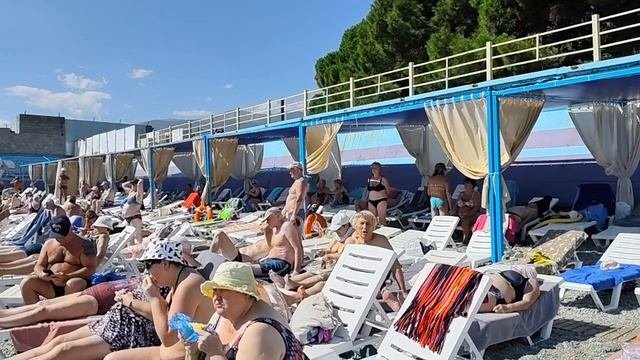 56 Августа.Крым.Алушта.Пляж.сезон