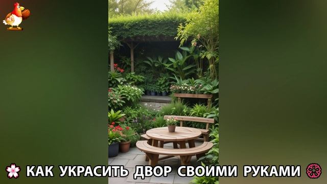 Как украсить двор дома фото идеи 🏡 для дачи и сада своими руками 🌷🪻🌺💮  (915)