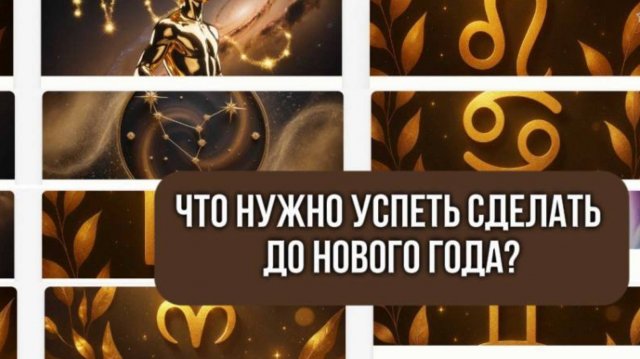 Что нужно успеть сделать до Нового года?  Разборы на тему денег, любви и переезда