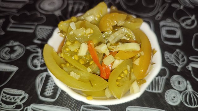 Рецепт острых зеленых помидор, купорим на зиму салат из зеленых помидор