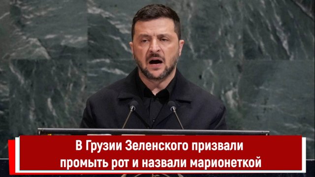 В Грузии Зеленского призвали промыть рот и назвали марионеткой