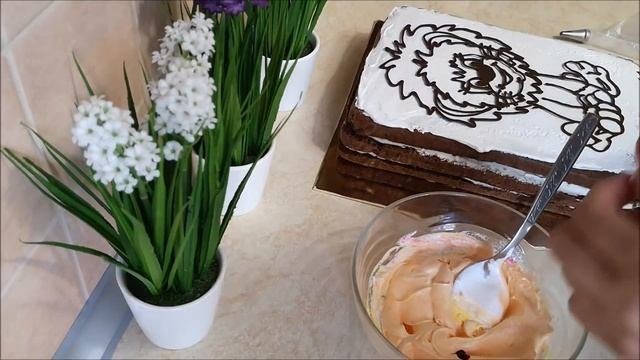 Украшение торта белково заварным кремом Торт ЛЬВЕНОК из крема Украшение тортов в домашних условиях
