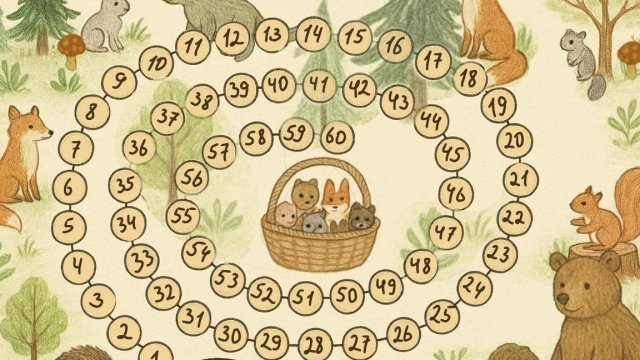 Вязальный квест "Лесные звери" ход 13
