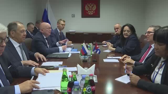 С.Лавров и Б.Родригес Паррилья, Нью-Йорк, 24 сентября 2025 года