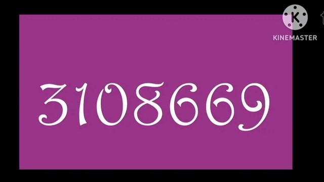 Numbers 1 to 10000000