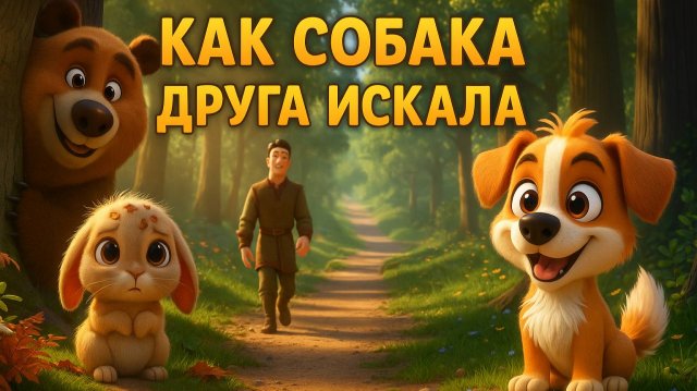 Сказка "Как собака друга искала" — детская песня и мультфильм о дружбе