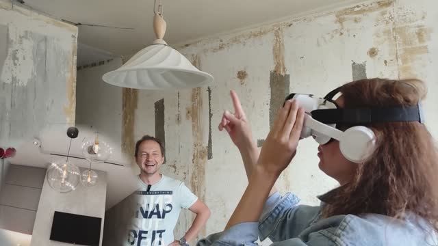 Дизайн кухни в VR очках