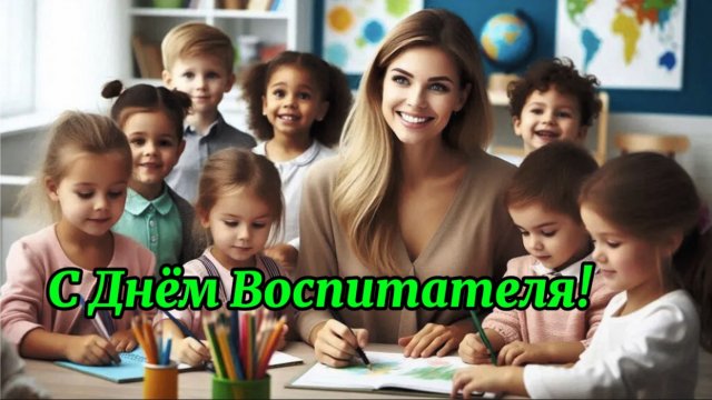 С Днём Воспитателя! Красивая песня поздравление с праздником!