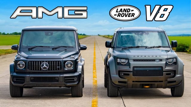 Кто победит в заезде: AMG G63 илиV8 Defender Octa?
