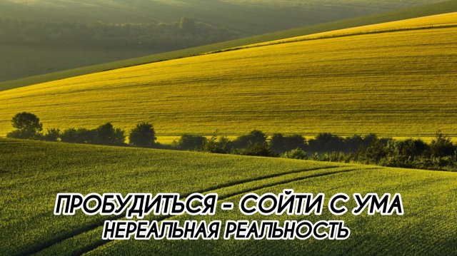 ПРОБУДИТЬСЯ - СОЙТИ С УМА. НЕРЕАЛЬНАЯ РЕАЛЬНОСТЬ