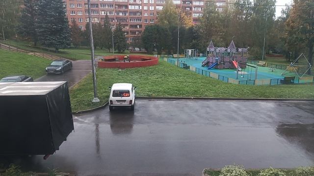 вид из окна.