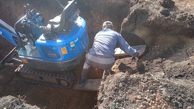 Выезд из котлована глубиной 1,6м