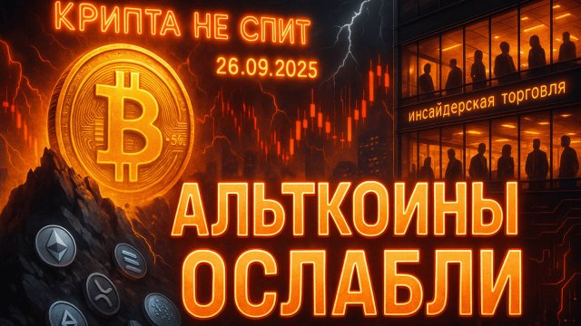 КРИПТА НОВОСТИ 26.09.2025 | БИТКОИН РУШИТ АЛЬТКОИНЫ, OPENAI ТРАТИТ $1 ТРЛН, SEC ДАВИТ КРИПТО-РЕЗЕРВЫ