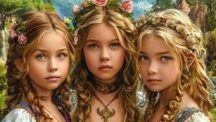 Вера, Надежда, Любовь и мать их Софья. Музыкальная открытка поздравление.
