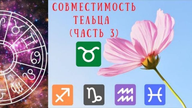 Совместимость знаков зодиака: Телец и Стрелец, Телец и Козерог, Телец и Водолей, Телец и Рыбы