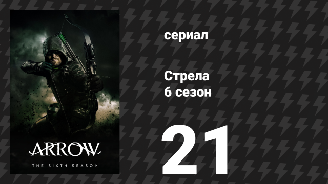 Стрела 6 сезон 21 серия «Дело № 11-19-41-73» (сериал, 2017)