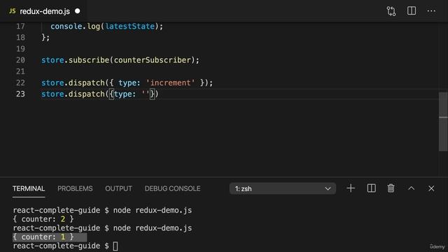 20 Diving into Redux. 07. More Redux Basics