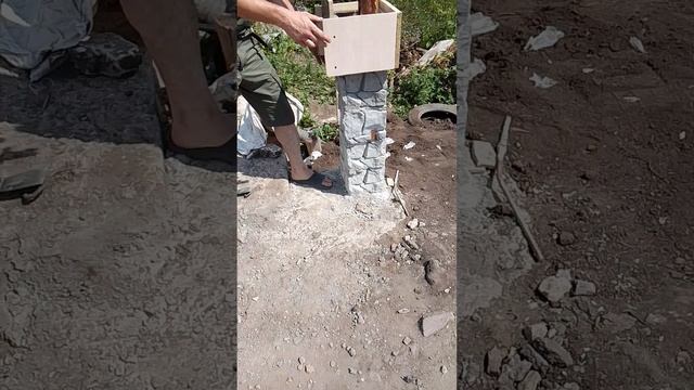 Форма для столбов