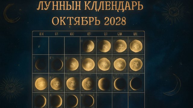 "Лунный календарь на Октябрь 2025: Важные фазы и советы на каждый день 🌕✨"