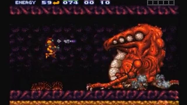 Super Metriod. 04. Босс Лавовый монстр