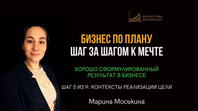 🌟Контексты реализации цели. ХСР в бизнесе. Бизнес-анализ. Марина Моськина
