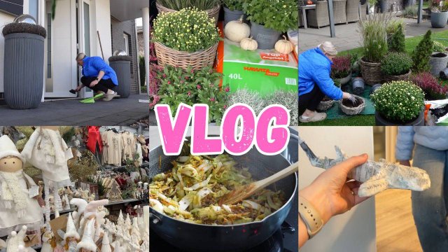 VLOG🇩🇪: САЖАЮ ЦВЕТЫ🍂🍁БЛЮДО ИЗ ПЕКИНСКОЙ КАПУСТЫ👍🏻🤤 ЮЛЯ МАСТЕРИЦА 😍РОЖДЕСТВО В МАГАЗИНАХ😂🙈