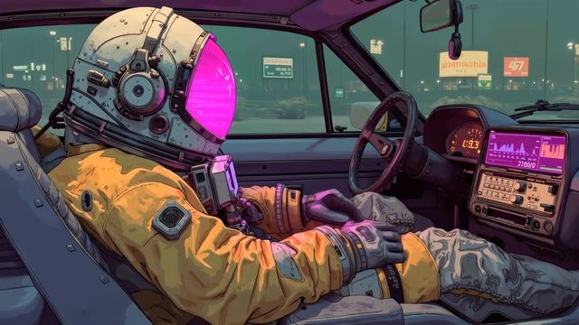 80s Synthwave Chill Drive ~ Cosmic Retrowave Vibes for Focus and Study