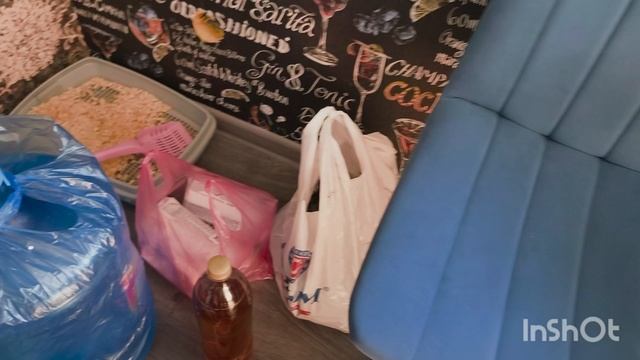 Купили утеплитель на второй этаж/Сергей с Лёшей навели порядок/Готовлю покушать Лёше в командировку