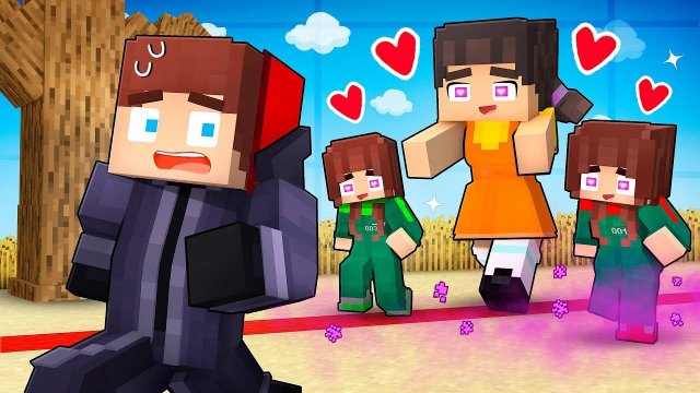 Джей Джей Кальмар, игра "ЛЮБОВНОЕ ПРОКЛЯТИЕ" - Майнкрафт Анимация