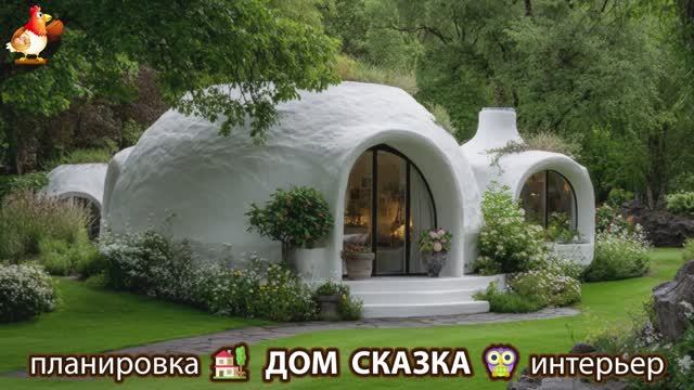 Сказочный дом мечты – 3D идея для вдохновения с планировкой и интерьером 🏡🏚️🏠 вариант (409)