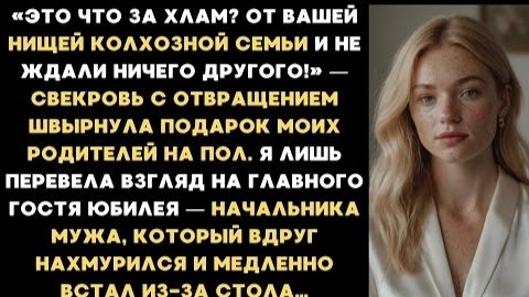 ИСТОРИИ ИЗ ЖИЗНИ/Свекровь с отвращением швырнула подарок моих родителей на пол/Рассказ жизненный