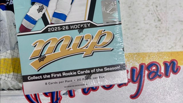 Бокс-Брейк 2025:26 UD Hockey MVP Hobby Box. Аукцион №1