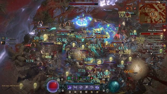 Diablo IV: Некромант: 192-й парагон, Обновили игру, словил падение ФПС, не мог зайти