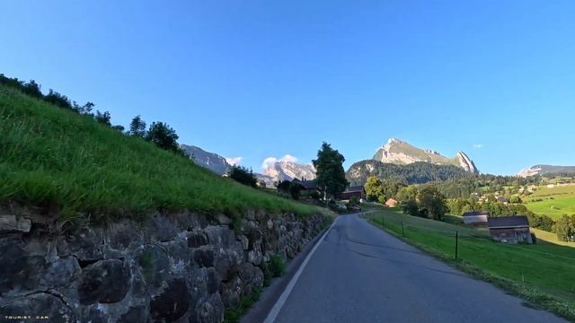 Спокойные швейцарские дороги и самые красивые виды в мире, 4K