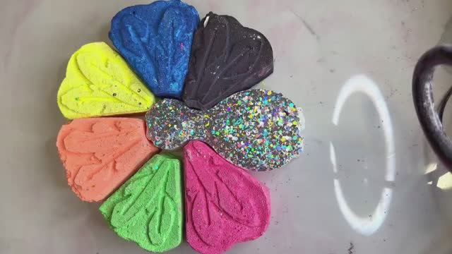 АСМР!!! Разноцветный мел