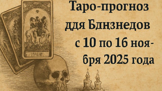 🔮 Таро-прогноз для Близнецов ♊ с 10 по 16 ноября 2025 года | Любовь 💖 Работа 💼 Финансы 💰